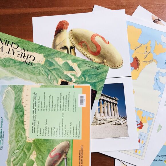 1998 2nd Edition HERITAGE STUDIES 6 Bob Jones University Maps & Timeline Visuals - Picture 8 of 10